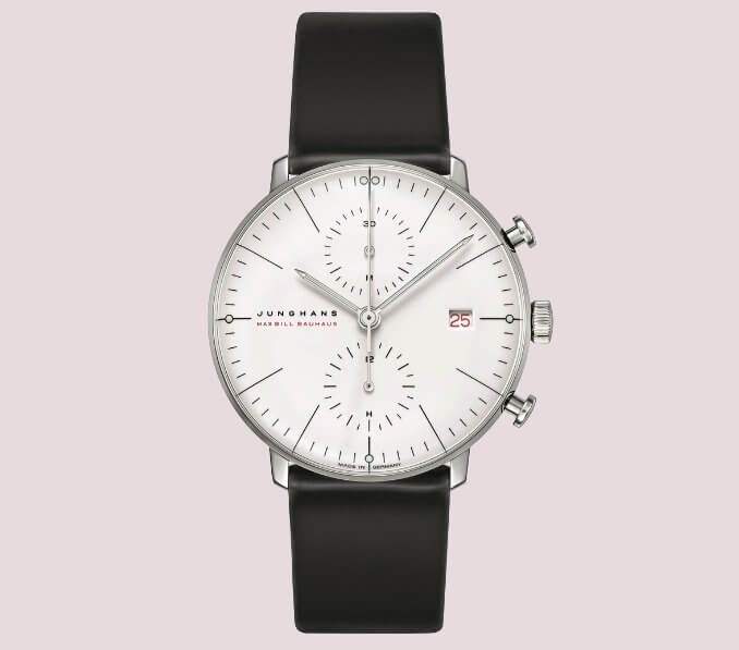 zlate-hodinky-junghans-max-bill-chronoscope-100-let-bauhaus