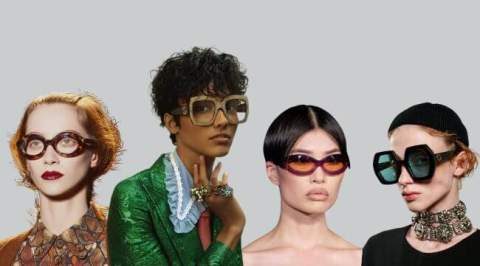 Trendy dámské brýle: silné transparentní nebo tenké kovové obruby a vintage styl