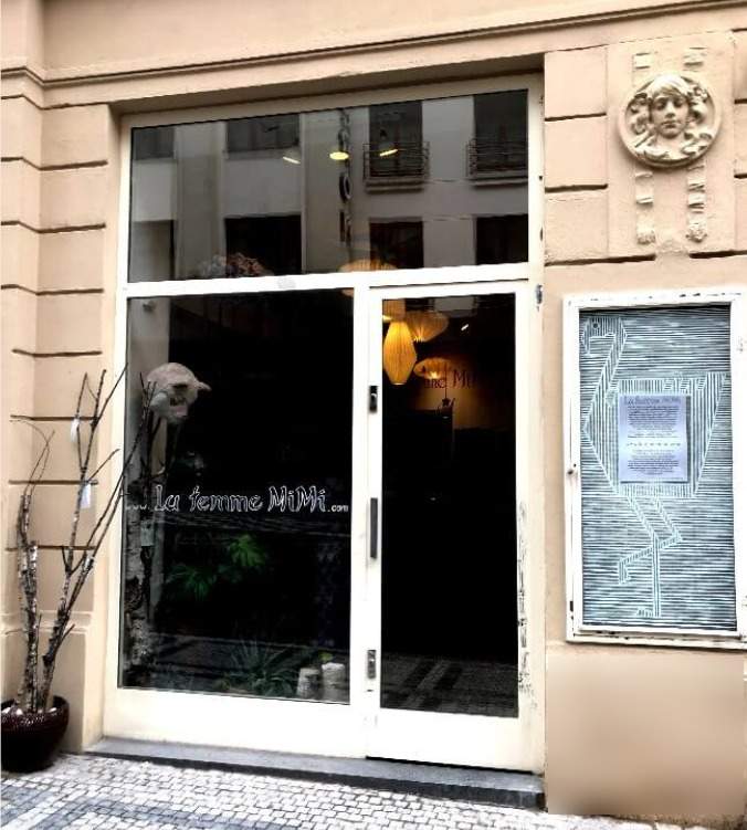 Vstup do obchodu La femme MiMi, Štěpánská 53, Praha 1