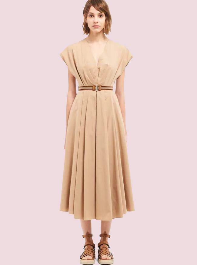 prada-beige-elegant-dress-fw-2020