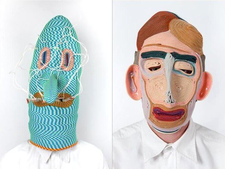 Barevné kreativní masky od Studia Bertjan Pot.
